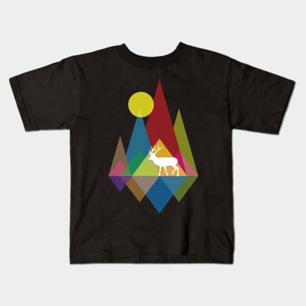 Deer Mountain Kids T-Shirt by AVEandLIA